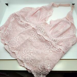 Rampage pink lace halter 34 B
